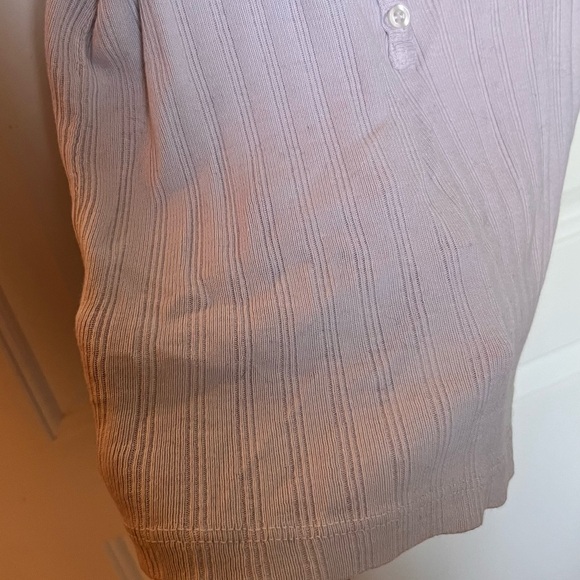 Brandy Melville Lilac Ribbed Henley Tank Top - Picture 4 of 6